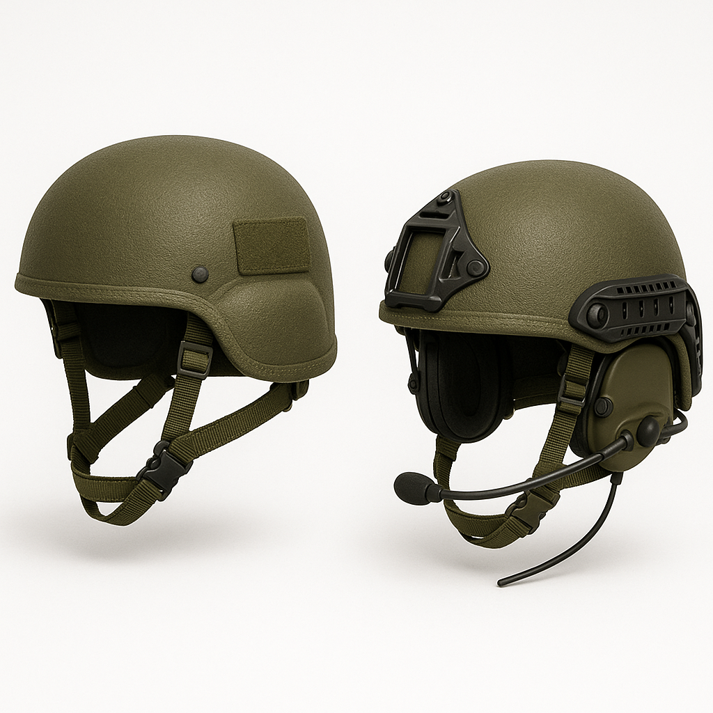 Cascos Tácticos CaskDefence de Corte Bajo y Corte Normal